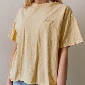 Yellow Brandy Melville Honey T-shirt